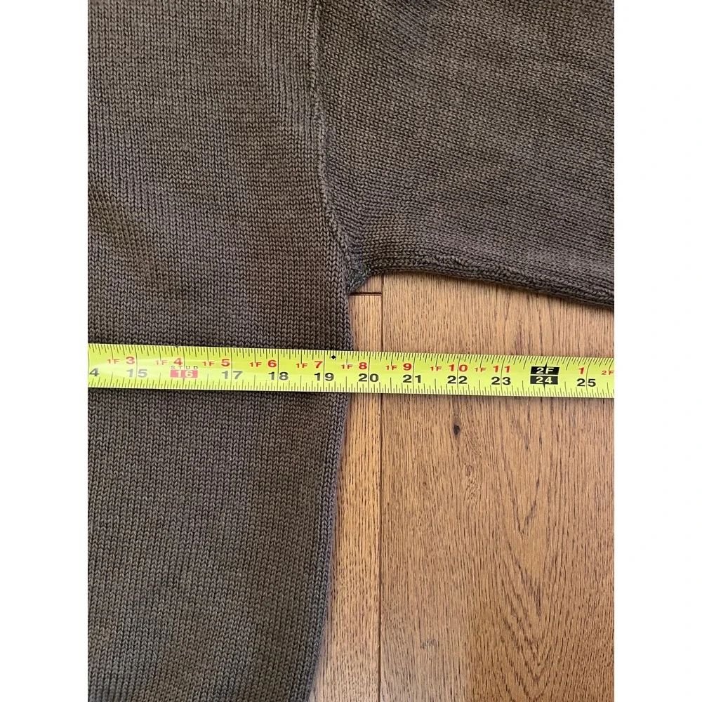 Vintage 1976 US Military 100% Wool Button Mock Neck Sweater Large 42-44